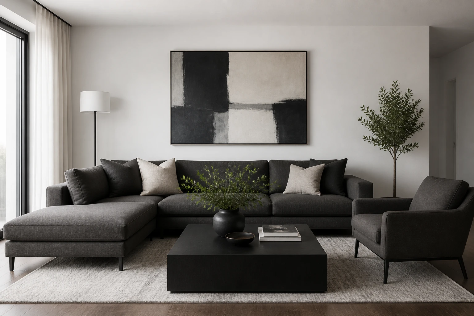 AI style inspiration for Modern Charcoal