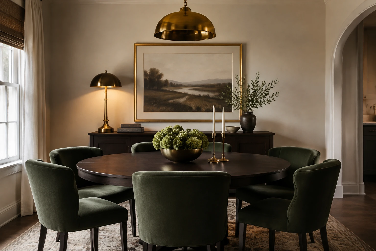 AI style inspiration for Forest green