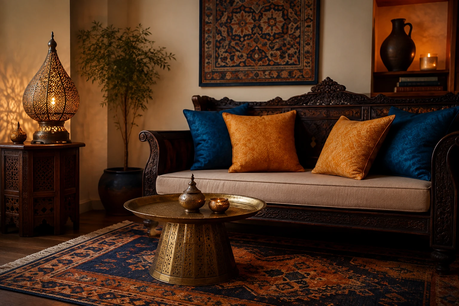 AI style inspiration for Rich colours and wood