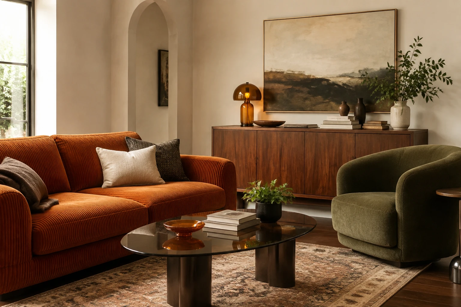 AI style inspiration for Retro orange