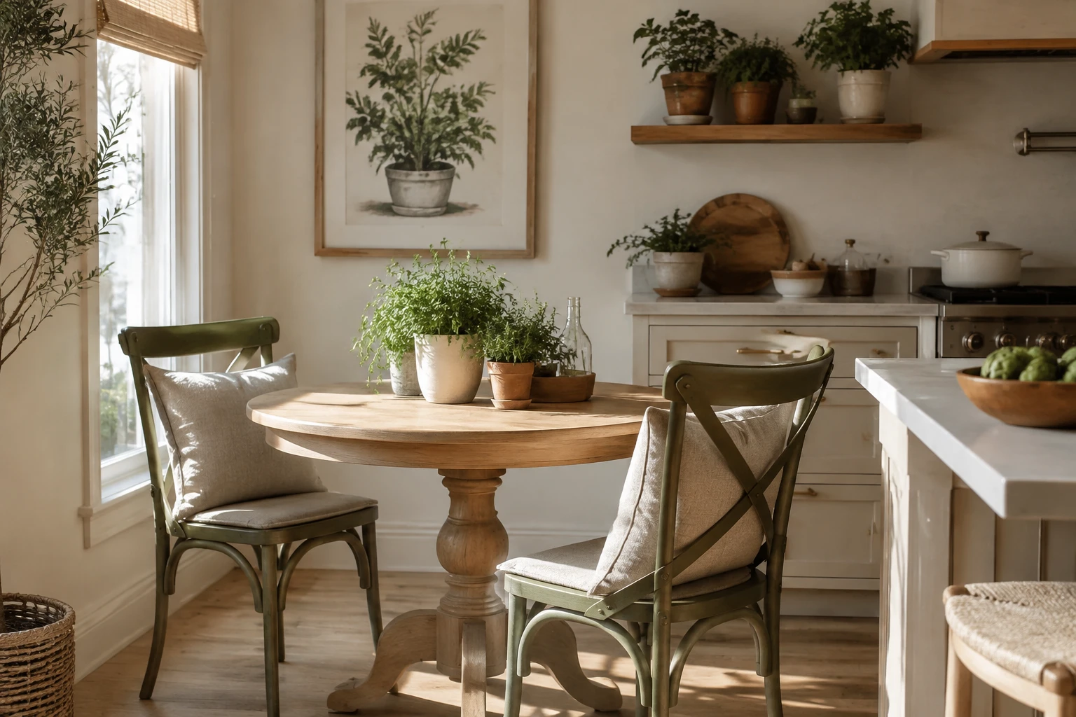 AI style inspiration for Soft green