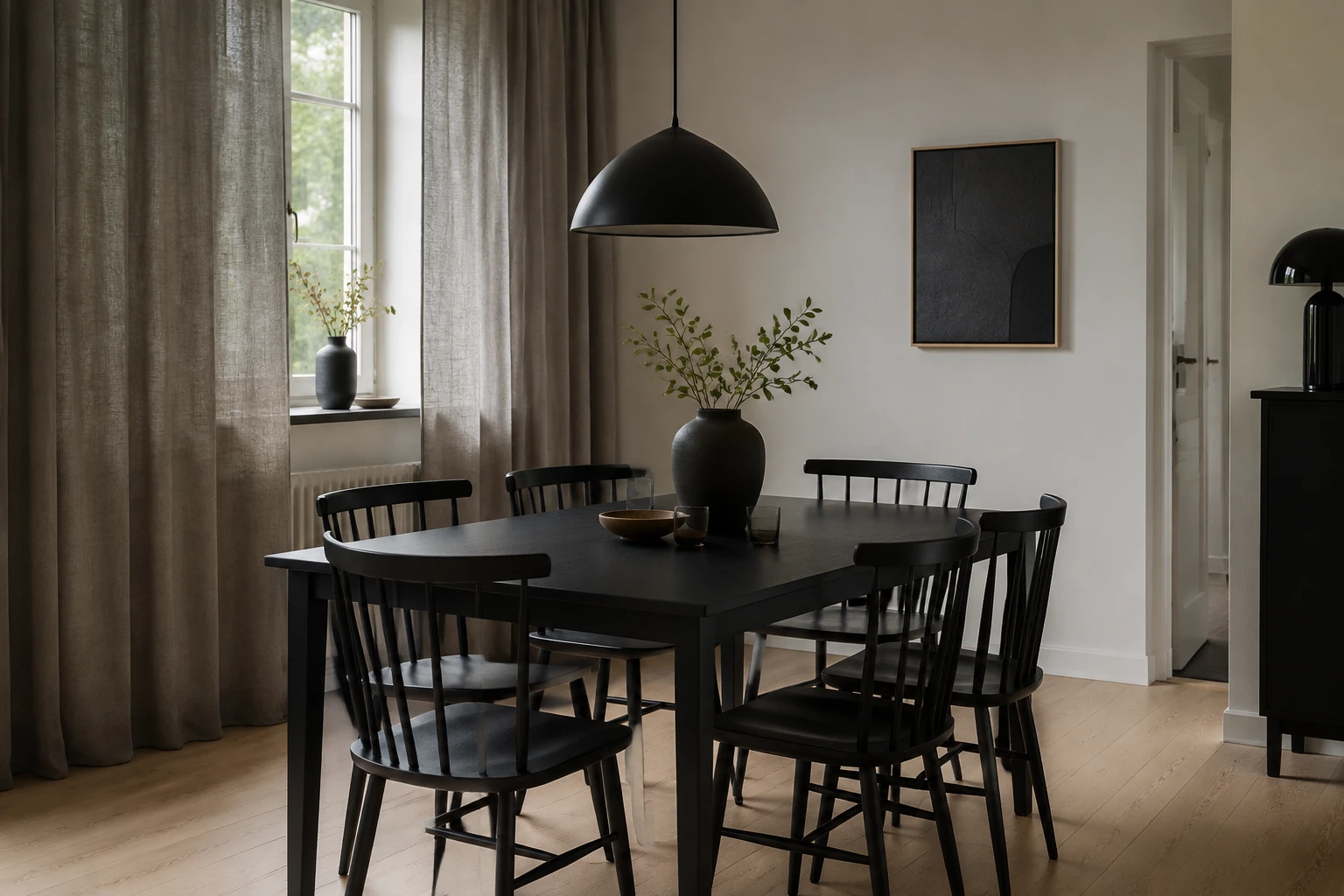 AI style inspiration for Dark Minimalist
