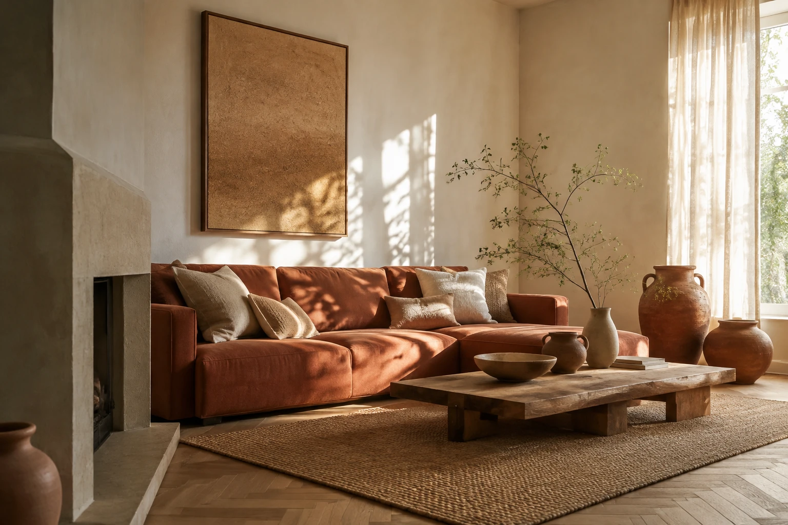 AI style inspiration for Warm clay