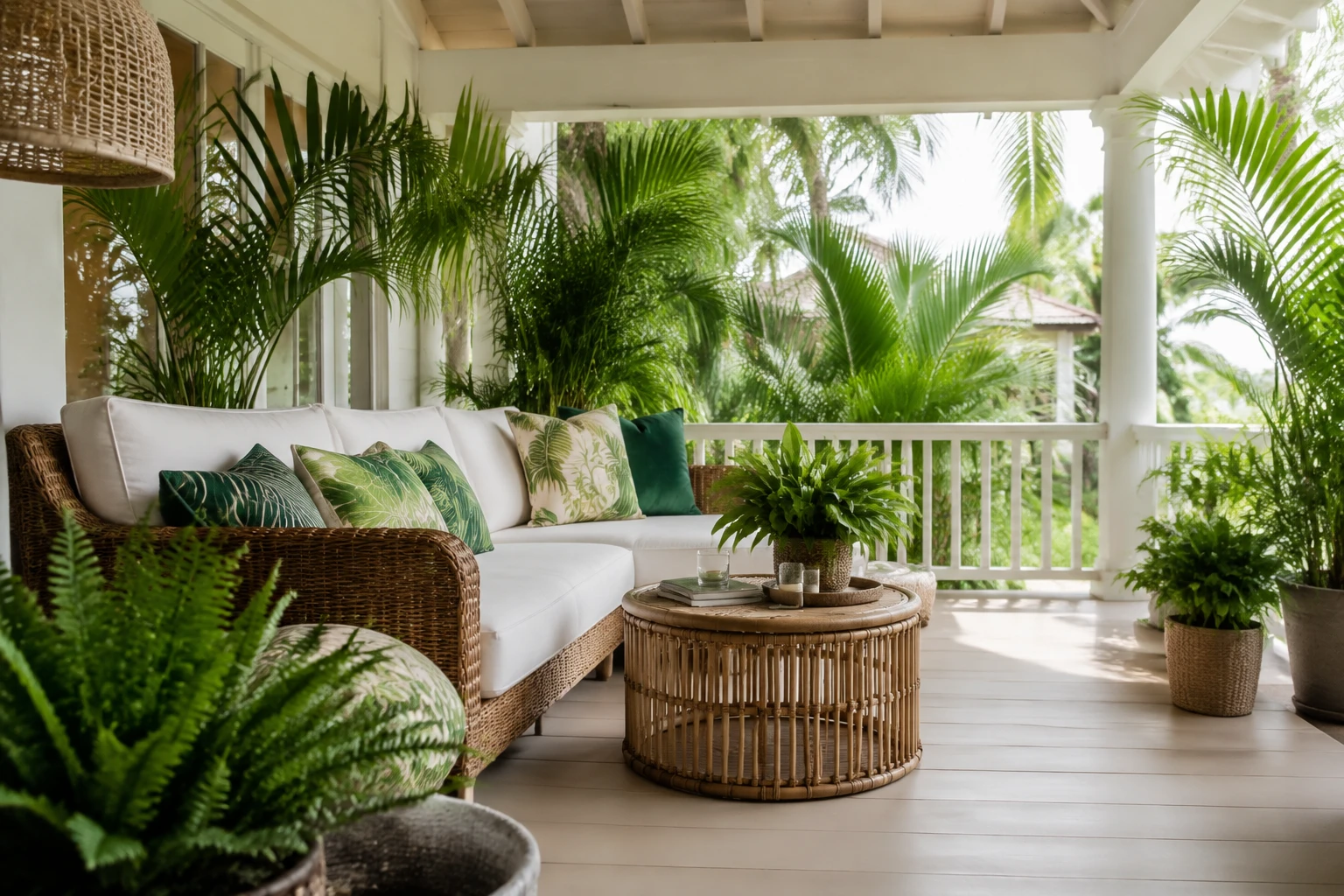 AI style inspiration for Tropical green