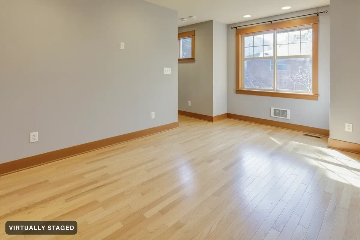 The same living room emptied
