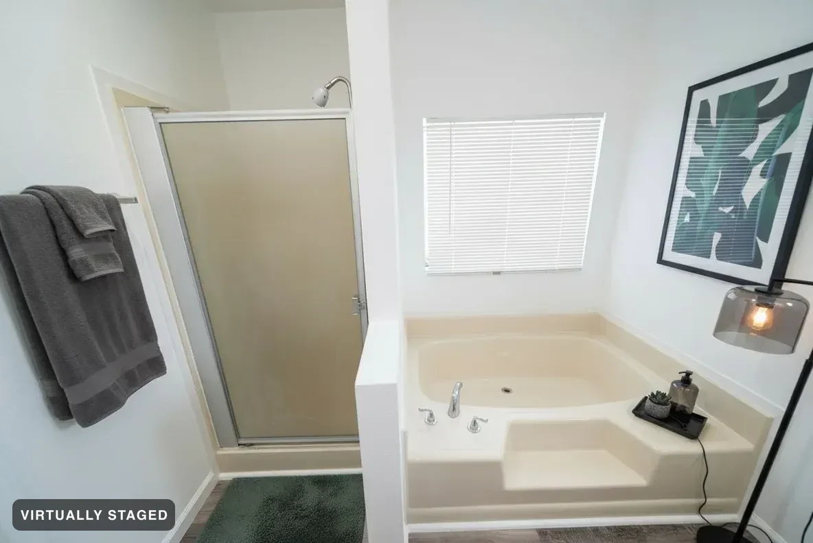 Modern Charcoal — AI bathroom example