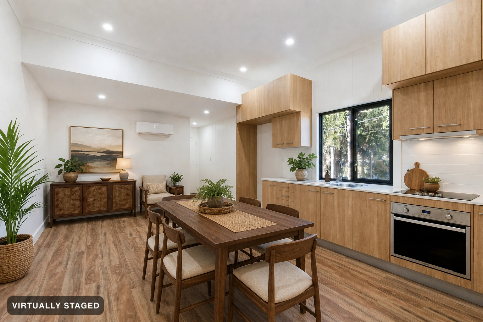 Bali in a kitchen — virtually staged