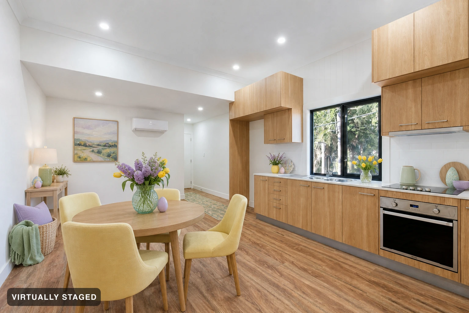 Easter in a kitchen — virtually staged