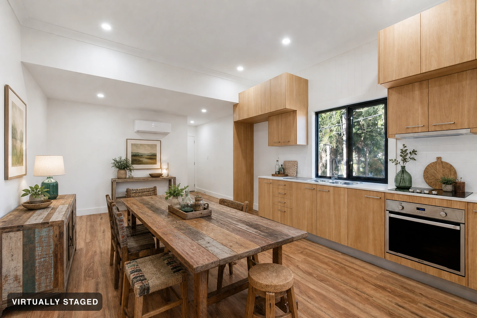Eco-friendly in a kitchen — virtually staged