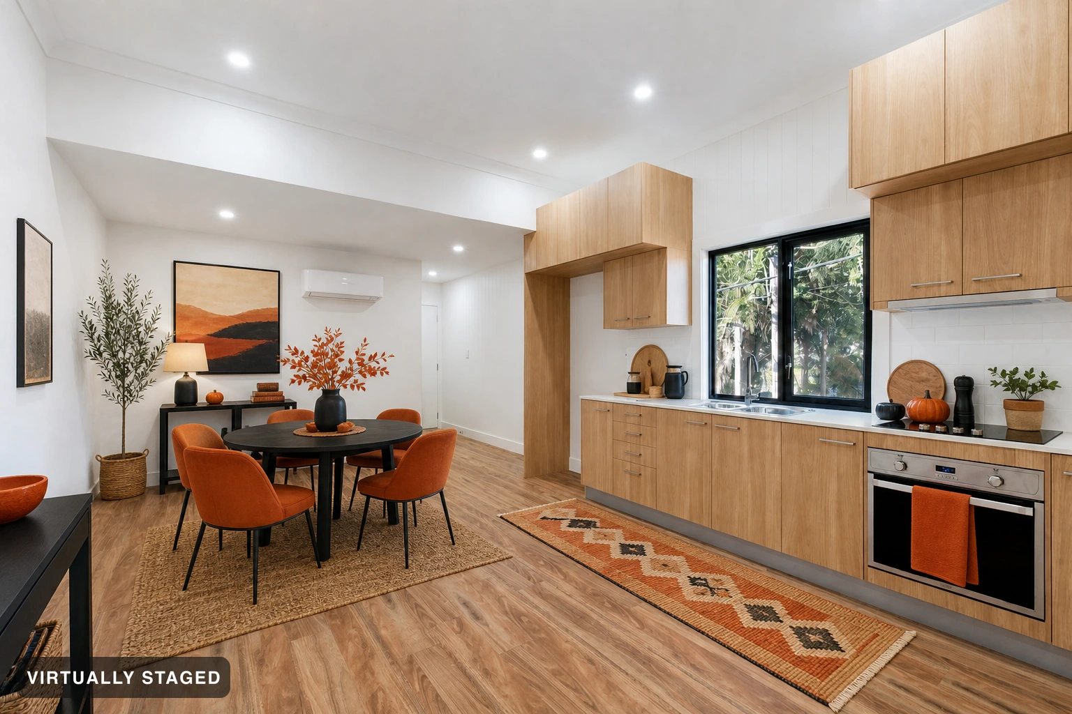 Halloween in a kitchen — virtually staged