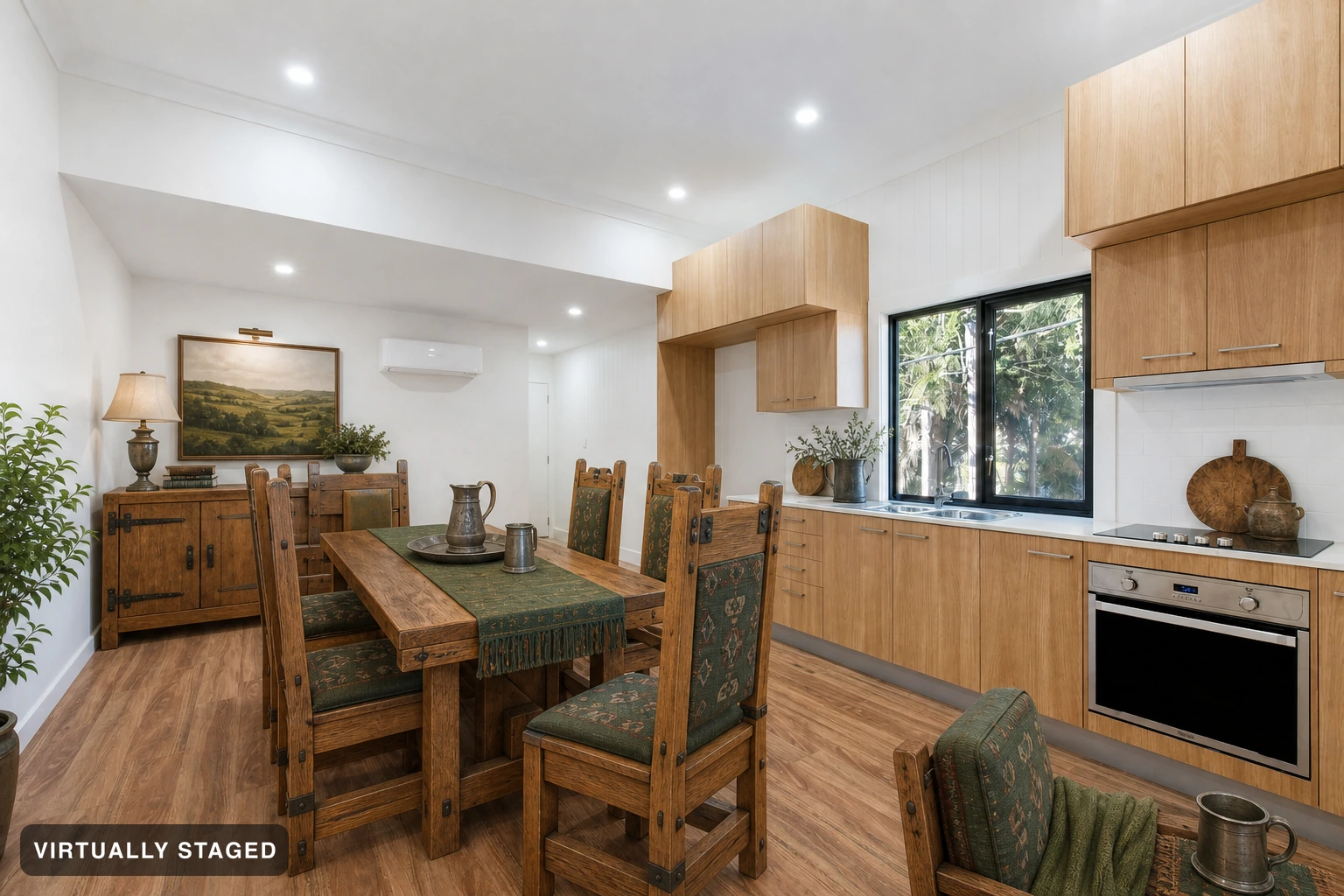 Medieval in a kitchen — virtually staged