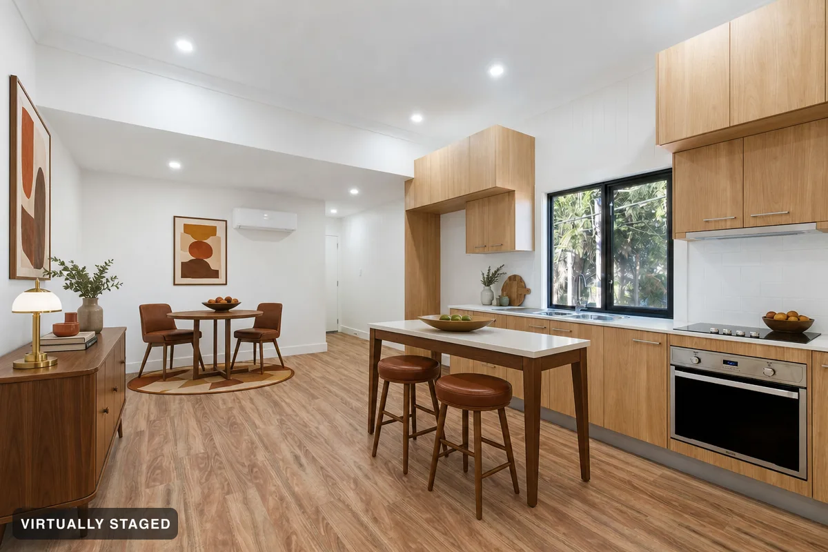 Retro wood — AI kitchen example