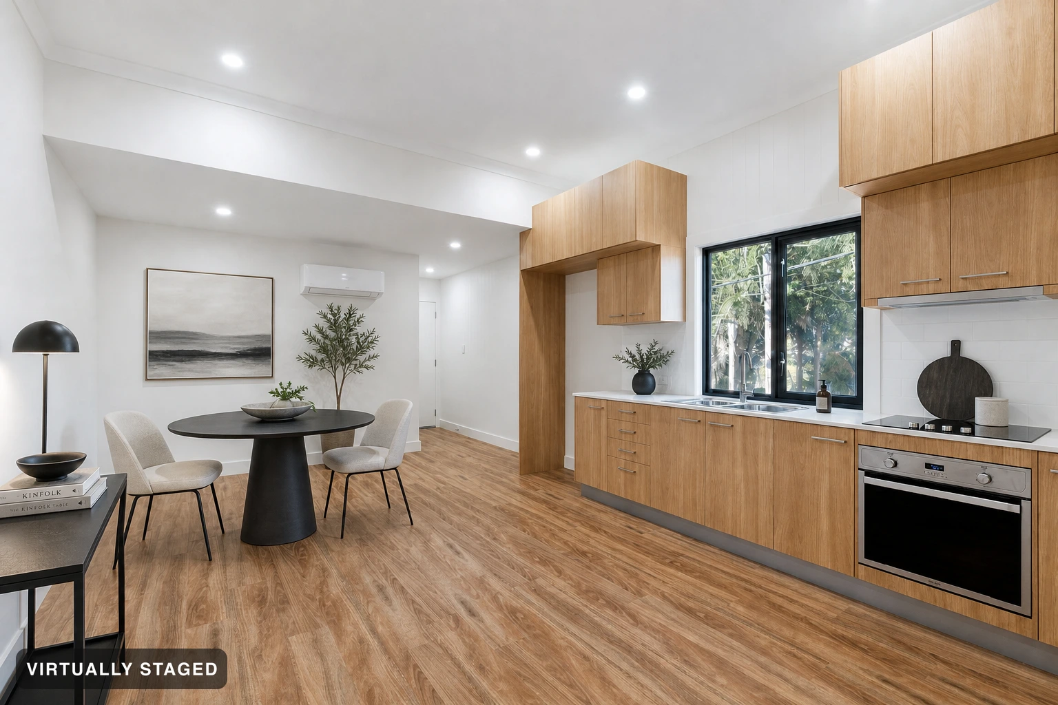 Minimalist in a kitchen — virtually staged