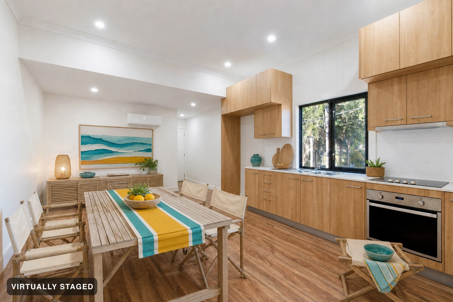 Surf Shack in a kitchen — virtually staged