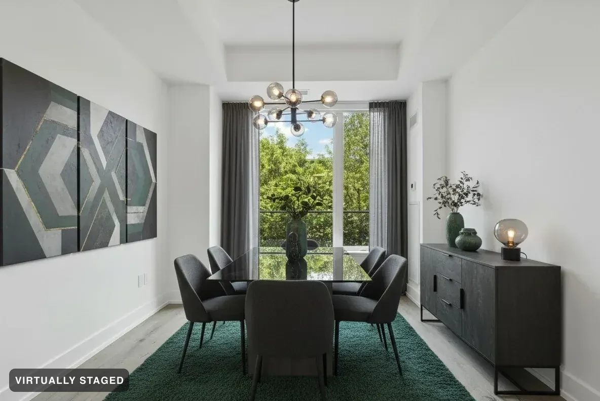 Modern Charcoal — AI dining room example