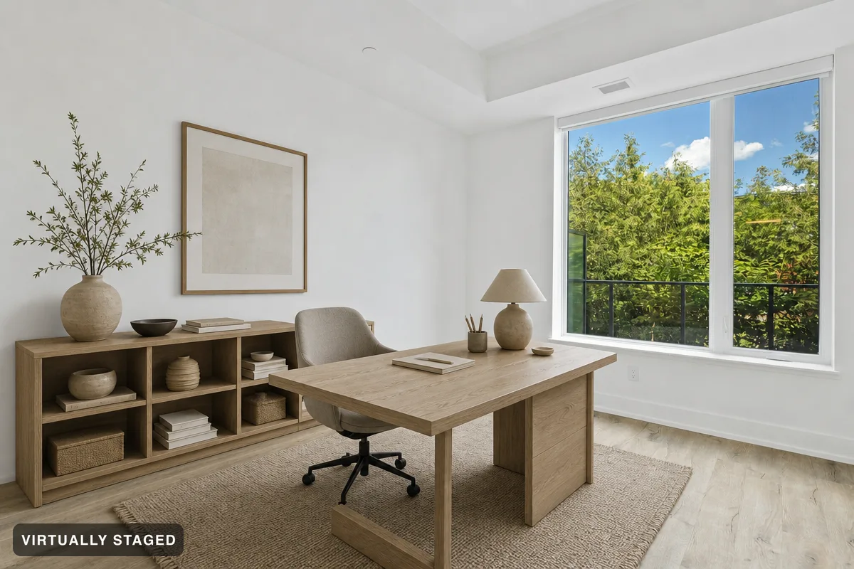 Japandi Calm — AI home office example