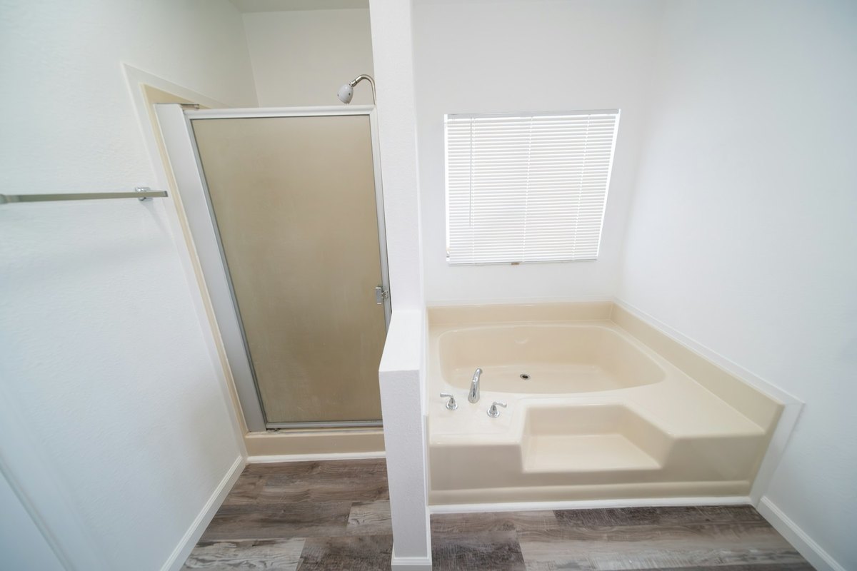 Original bathroom before AI staging